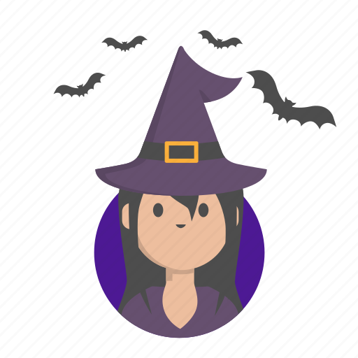 Girl, halloween, sorceress, witch icon - Download on Iconfinder