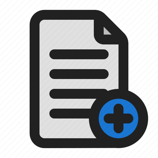 Add, file, document, paper, page, sheet, data icon - Download on Iconfinder