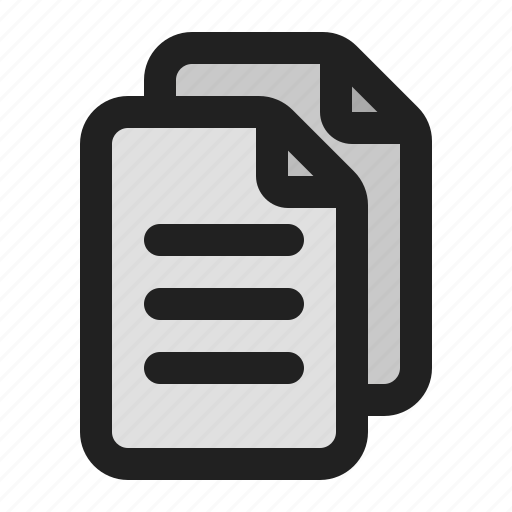 Copy, duplicate, document, file, paper, page, text icon - Download on Iconfinder
