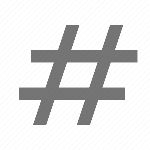 Hashtag, number sign, pound icon - Download on Iconfinder