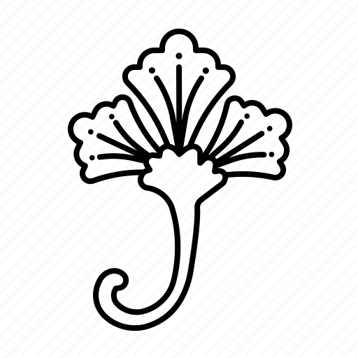 Ginkgo, flower, pattern, minimal, leaf icon - Download on Iconfinder