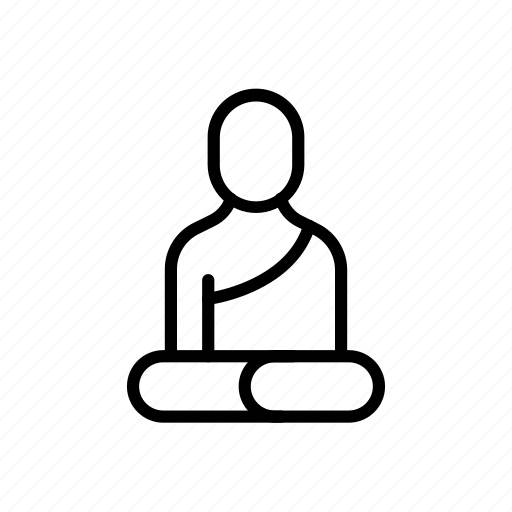 Buddhism, monk, pray, religion icon - Download on Iconfinder