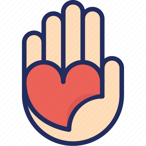 Care, giving, hand, heart, love, valentine icon - Download on Iconfinder