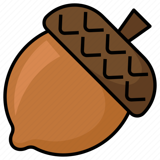 Thanksgiving, acorn, autumn, oak nut, tree icon - Download on Iconfinder