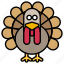 thanksgiving, turkey, bird, animal 