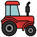 thanksgiving, truck, tractor, vehicle, farm