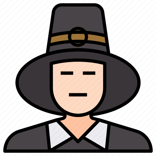 Thanksgiving, male, pilgrim, man, wayfarer icon - Download on Iconfinder