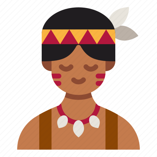 Native, american, avatar, traditional, culture, man, user icon - Download on Iconfinder