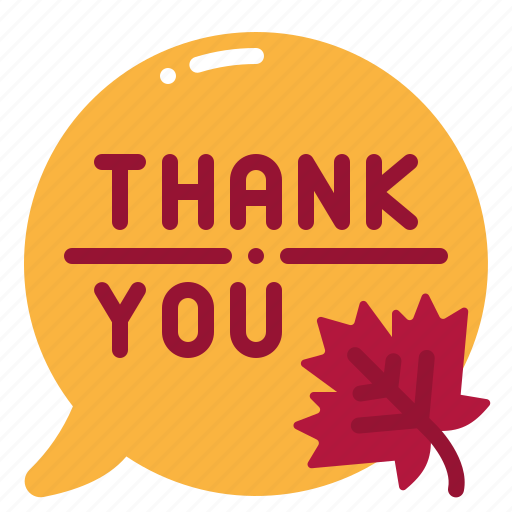 Thank, you, thanksgiving, speech, bubble, communications, autumn icon - Download on Iconfinder