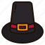 hat, pilgrim, thanksgiving, accessory, cultures, costume, masculine 