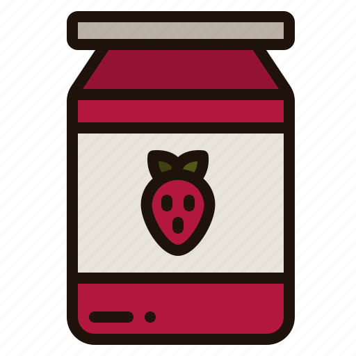 Jam, thanksgiving, strawberry, fruit, dessert, sweet, food icon - Download on Iconfinder