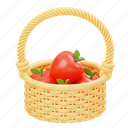 basket, picnic, food, holiday, fruit, healthy, cart