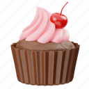 muffin, cupcake, sweet, cake, chocolate, cream, dessert, thanksgiving, food