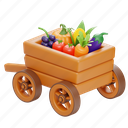 vegetable, cart, wooden, healthy, food, thanksgiving, holiday, wood