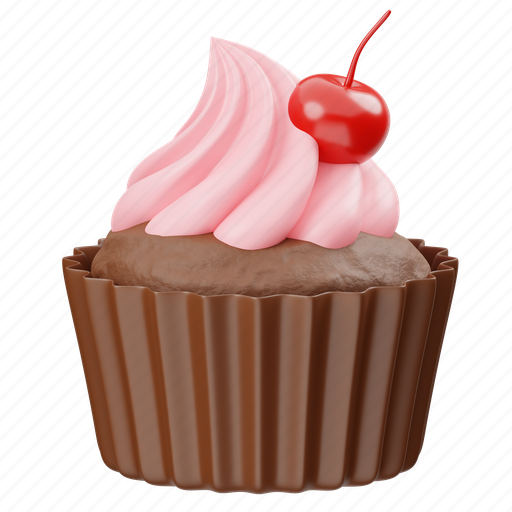 Muffin, cupcake, sweet, cake, chocolate, cream, dessert icon - Download on Iconfinder