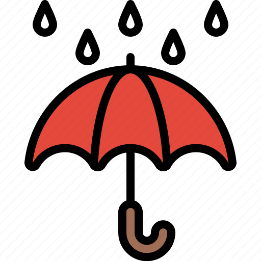 Forecast, rain, rainy, umbrella, weather, wet icon - Download on Iconfinder