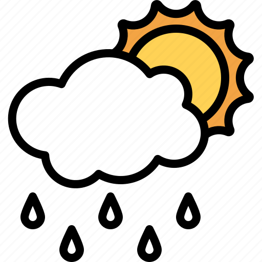 Forecast, rain, rainny, sun, weather, wet icon - Download on Iconfinder