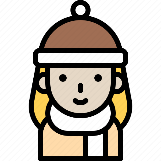 Autumn, beanie, cold, knitwear, scarf, snow icon - Download on Iconfinder