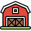 building, farm shed, house, livestock, red house 