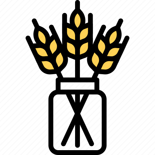Celebration, decoration, grain, harvest, wheat, wild grasses icon - Download on Iconfinder