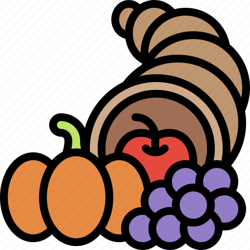 Celebration, cornucopia, dinner, food, fruit, meal icon - Download on Iconfinder