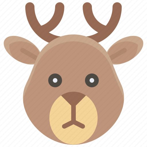 Animal, caribou, christmas, deer, reindeer, reindeer sled icon - Download on Iconfinder