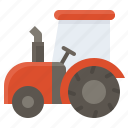 harvest, tractor, truck, vehicle