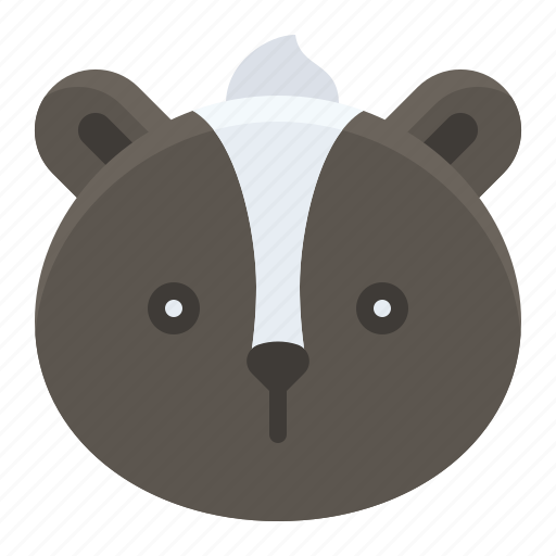 Badger, puffed tail, skunk, stink badger, unpleasant smell icon - Download on Iconfinder