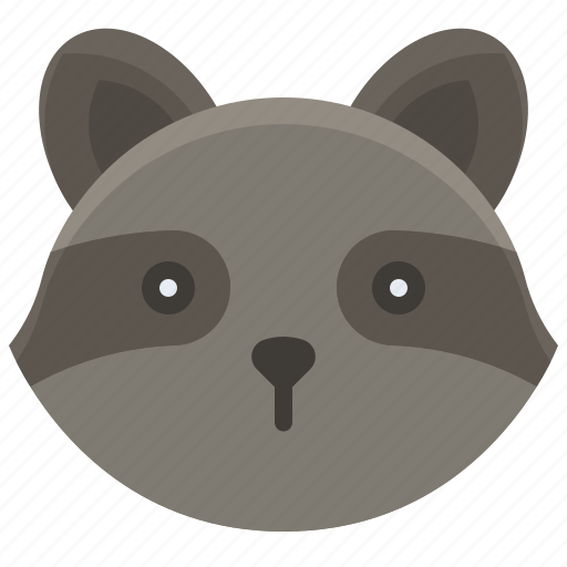 Animal, bushy tail, curious, nocturnal, raccoon, wildlife icon - Download on Iconfinder