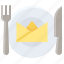 cutlery, dinner, fork, meal, napkin, restaurant 