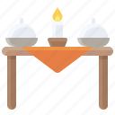 candle, celebration, christmas, dinner, meal, table