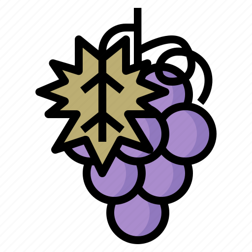 Grape, fruit, thanksgiving, natural, vegan icon - Download on Iconfinder