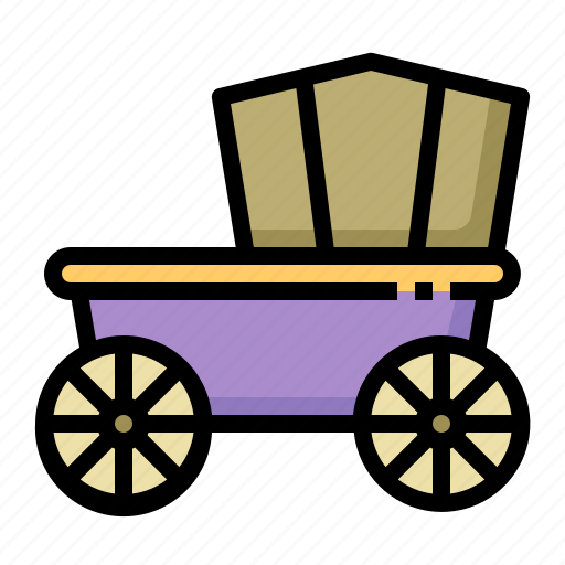 Wagon, antique, thanksgiving, transportation, transport icon - Download on Iconfinder