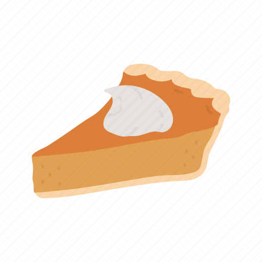 Pie, pumpkin, whipped cream, pumpkin pie, thanksgiving icon - Download on Iconfinder