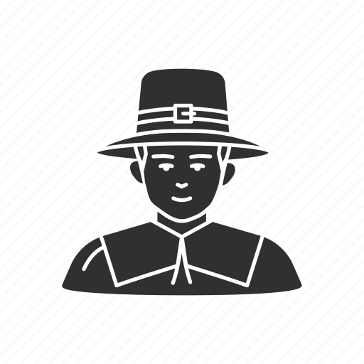 Man, pilgrim, pilgrim boy, pilgrim hat icon - Download on Iconfinder