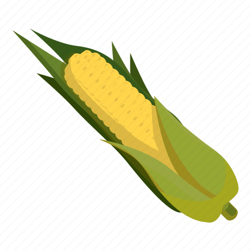 Cartoon, corn, food, fresh, garden, healthy, vegetarian icon - Download on Iconfinder
