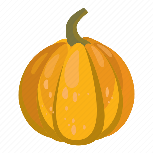 Cartoon, colorful, food, fresh, healthy, pumpkin, vegetarian icon - Download on Iconfinder