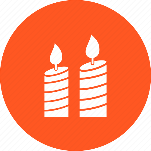 Candle, candle light, decoration, fire, lamp, party icon - Download on Iconfinder
