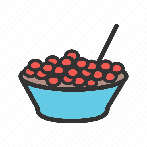 Bowl, cranberries, cranberry, fresh, jelly, red, thanksgiving icon - Download on Iconfinder