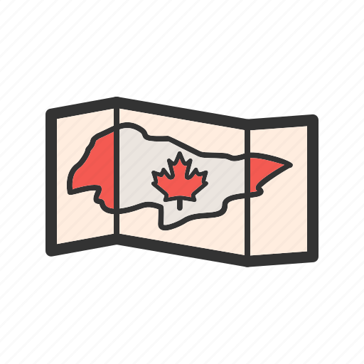 Canada, flag, geography, image, leaf, map, north icon - Download on Iconfinder