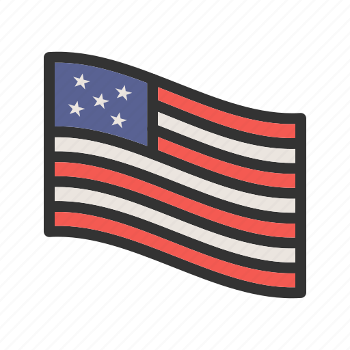 American, day, flag, happy, patriotic, thanksgiving, usa icon - Download on Iconfinder