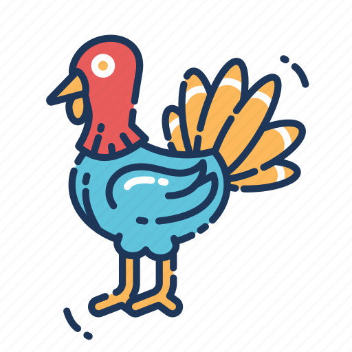 Animal, bird, thanksgiving, turkey icon