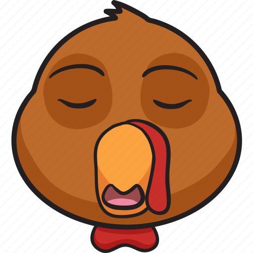 Cartoon, emoji, holiday, smiley, thanksgiving, turkey icon - Download on Iconfinder