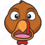 cartoon, emoji, holiday, smiley, thanksgiving, turkey 