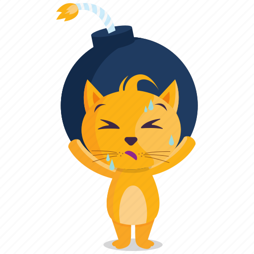 Bomb, carry, cat, emoji, emoticon, smiley, sticker icon - Download on Iconfinder