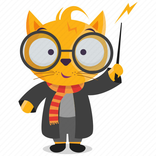 Cat, emoji, emoticon, harry, potter, smiley, sticker icon - Download on Iconfinder