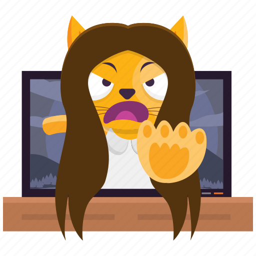 Cat, emoji, emoticon, horror, smiley, sticker icon - Download on Iconfinder