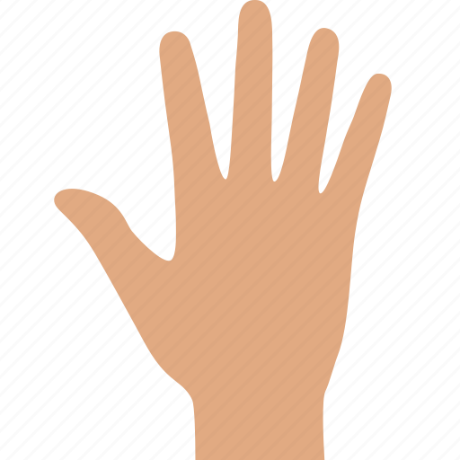 Fingers, hand, human, palm, prehensile, print, raised icon - Download on Iconfinder
