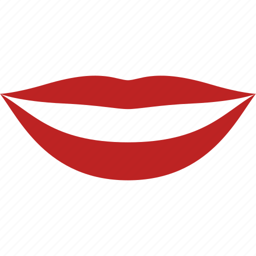 Happy, lips, mouth, red, smile, teeth, lipstick icon - Download on Iconfinder