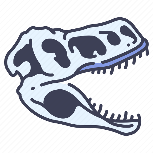 Ancient, dino, dinosaur, fossil, museum, skeleton, skull icon - Download on Iconfinder